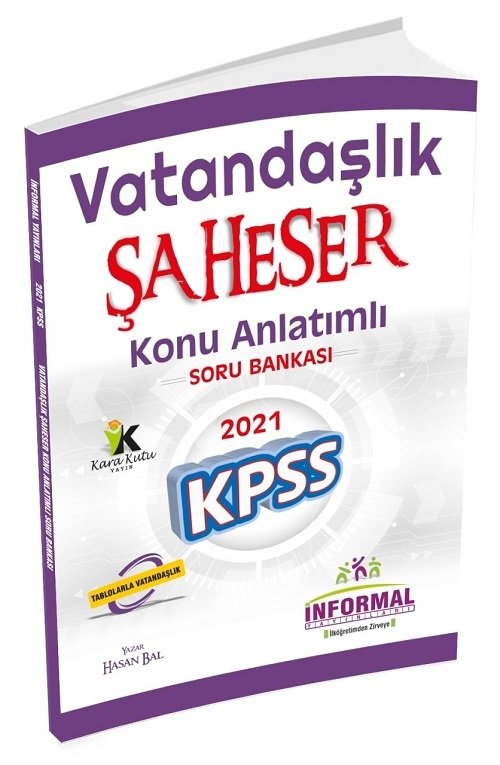 İnformal 2021 KPSS Vatandaşlık Şaheser Konu Anlatımlı Soru Bankası İnformal Yayınları