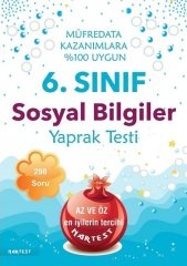 Nartest 6. Sınıf Sosyal Bilgiler Yaprak Test Nartest Yayınları