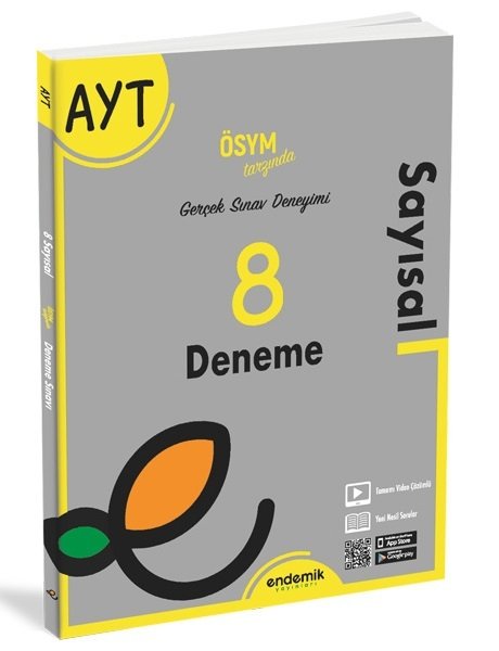 Endemik YKS AYT Sayısal 8 Deneme Endemik Yayınları