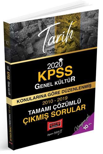 Yargı 2020 KPSS Tarih Çıkmış Sorular Konularına Göre Çözümlü Yargı Yayınları