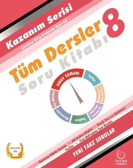 Palme 8. Sınıf Tüm Dersler Kazanım Soru Kitabı Sınavı Palme Yayınları