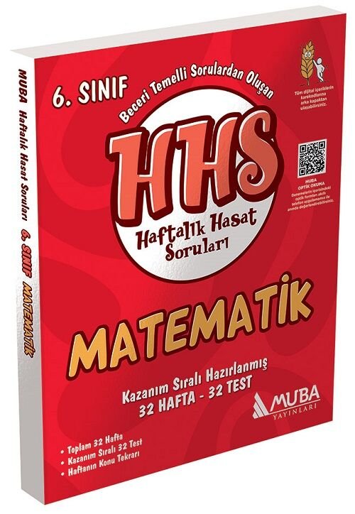 Muba 6. Sınıf Matematik HHS Haftalık Hasat Soruları Muba Yayınları