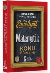 SÜPER FİYAT - İsem 2018 KPSS Evveliyat Matematik Konu Öğretimi İsem Yayınları