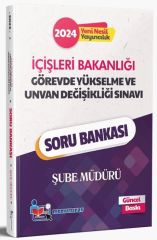 Memur Sınav 2024 GYS İçişleri Bakanlığı Şube Müdürü Soru Bankası Görevde Yükselme Memur Sınav