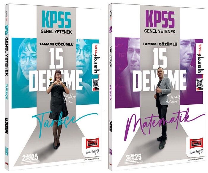 Yargı 2025 KPSS Türkçe+Matematik 15+15 Deneme 2 li Set Yargı Yayınları