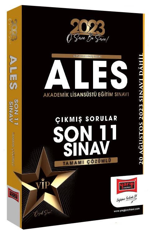 Yargı 2023 ALES VIP Çıkmış Sorular Son 11 Sınav Çözümlü Yargı Yayınları