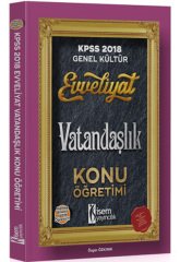 SÜPER FİYAT - İsem 2018 KPSS Evveliyat Vatandaşlık Konu Öğretimi İsem Yayınları