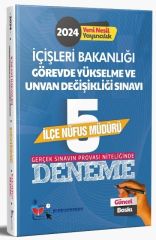 Memur Sınav 2024 GYS İçişleri Bakanlığı İlçe Nüfus Müdürü 5 Deneme Görevde Yükselme Memur Sınav