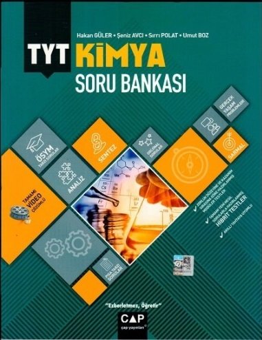 Çap Yayınları YKS TYT Kimya Soru Bankası Video Çözümlü Çap Yayınları