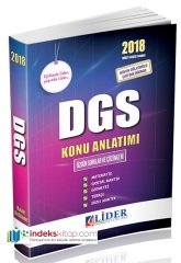 Lider 2018 DGS Konu Anlatımı Lider Yayınları