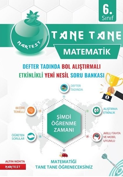 Nartest 6. Sınıf Matematik Tane Tane Soru Bankası Nartest Yayınları