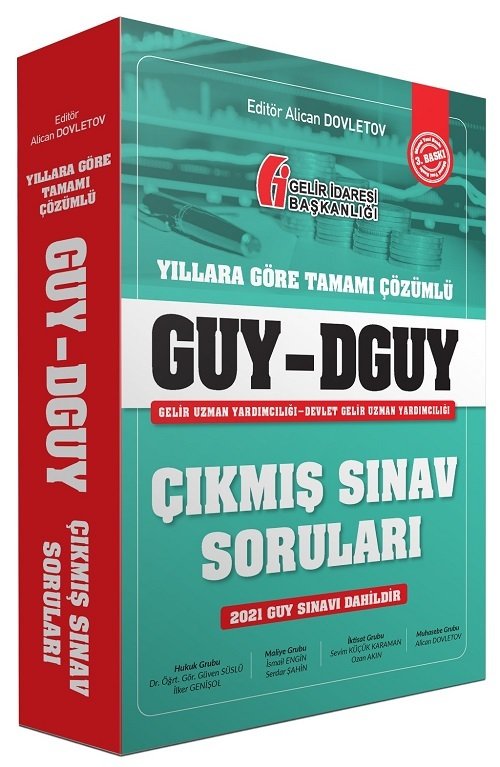 SÜPER FİYAT - Alican Dovletov GUY DGUY Gelir Uzman Yardımcılığı Çıkmış Sınav Soruları 3. Baskı Alican Dovletov