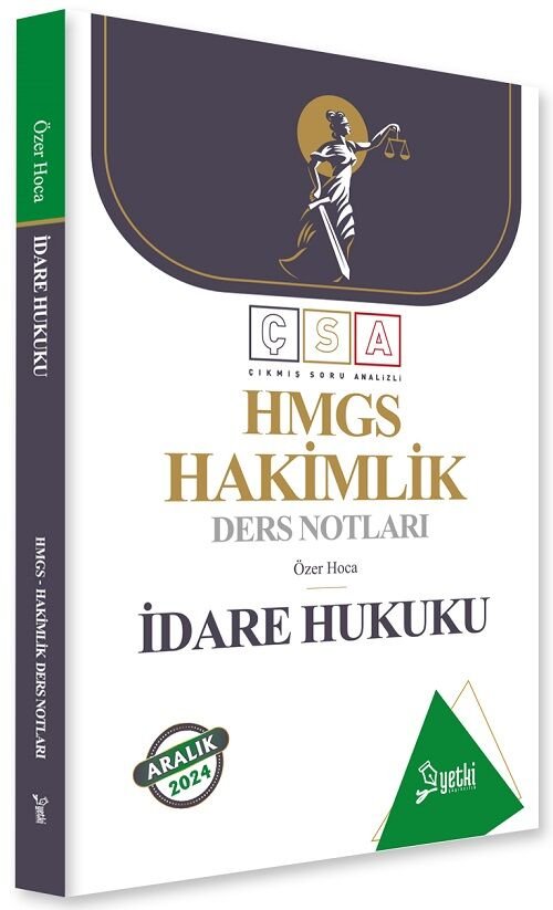 Yetki 2024 HMGS Hakimlik İdare Hukuku Ders Notları - Özal Duran Yetki Yayıncılık