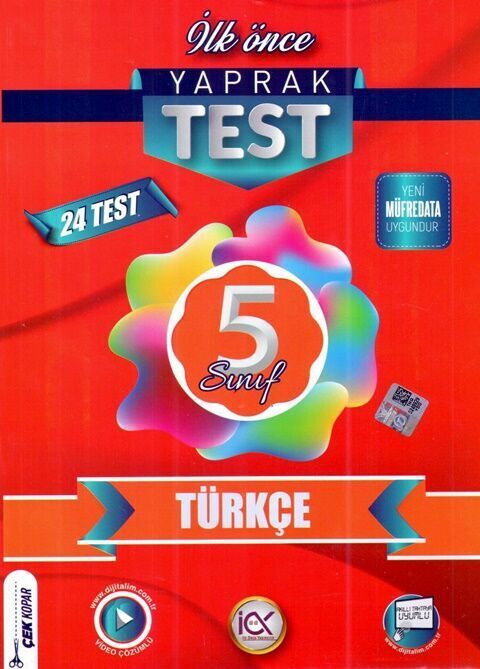 İlk Önce 5. Sınıf Türkçe Yaprak Test İlk Önce Yayınları