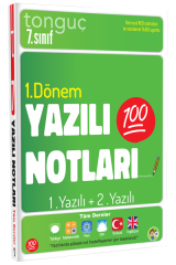 Tonguç 7. Sınıf Tüm Dersler 1. Dönem 1. Yazılı ve 2. Yazılı Notları Tonguç Akademi