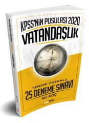 Doğru Tercih 2020 KPSS nin Pusulası Vatandaşlık 25 Deneme Çözümlü Ali Koç Doğru Tercih Yayınları