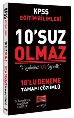 Yargı 2020 KPSS Eğitim Bilimleri 10 suz Olmaz 10 Deneme Çözümlü Yargı Yayınları