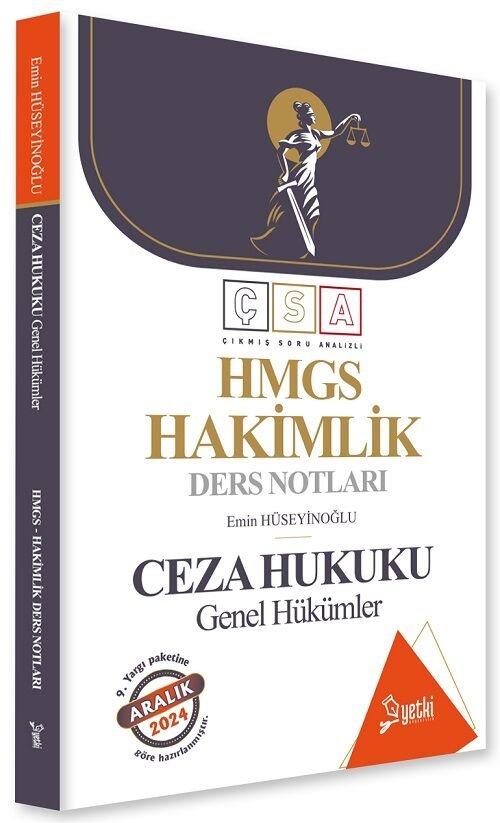 Yetki 2024 HMGS Hakimlik Ceza Hukuku Genel Hükümler Ders Notları - Emin Hüseyinoğlu Yetki Yayıncılık