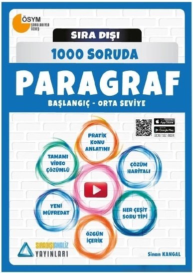 Sıradışı Analiz Paragraf 1000 Soruda Konu Anlatımlı Soru Bankası Sıradışı Analiz Yayınları