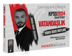 SÜPER FİYAT - İndeks Akademi 2024 KPSS Vatandaşlık Video Ders Notları - Emrah Vahap Özkaraca İndeks Akademi Yayıncılık