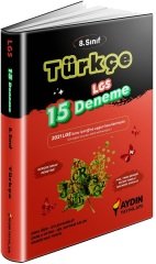 Aydın 8. Sınıf LGS Türkçe 15 Deneme Video Çözümlü Aydın Yayınları