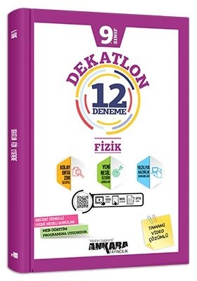 Ankara Yayıncılık 9. Sınıf Fizik Dekatlon 12 Deneme Ankara Yayıncılık