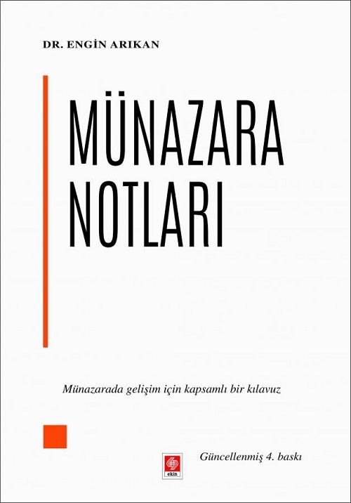 Ekin Münazara Notları - Engin Arıkan Ekin Yayınları