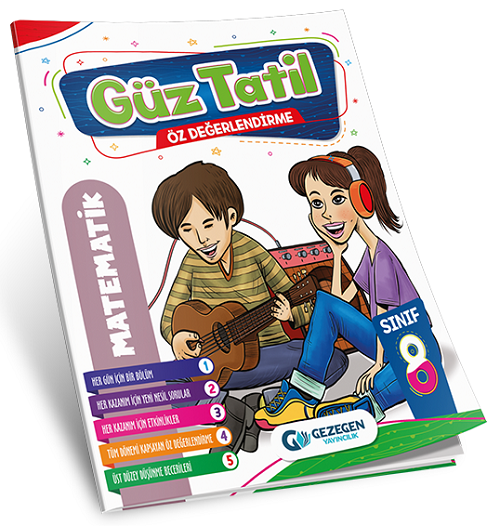 Gezegen 8. Sınıf Matematik Güz Tatil Kitabı Gezegen Yayınları