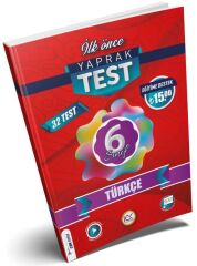 İlk Önce 6. Sınıf Türkçe Yaprak Test İlk Önce Yayınları