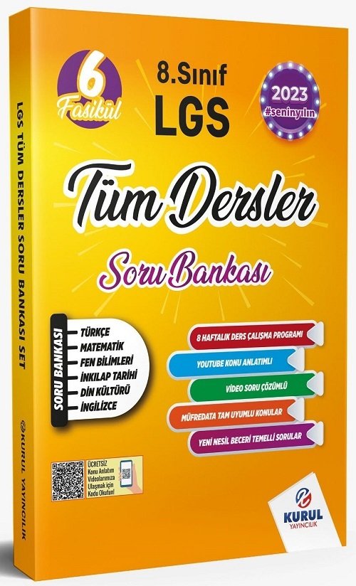 Kurul 8. Sınıf LGS Tüm Dersler 6 Fasikül Soru Bankası Kurul Yayıncılık