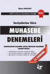 4T Yayınları KPSS A Grubu Muhasebe Seviyelerine Göre 15 Deneme Çözümlü - Alican Dovletov 4T Yayınları