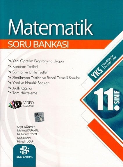 Bilgi Sarmal 11. Sınıf Matematik Soru Bankası Video Çözümlü Bilgi Sarmal Yayınları