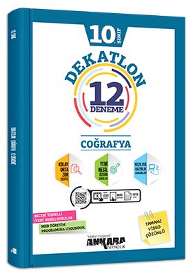 Ankara Yayıncılık 10. Sınıf Coğrafya Dekatlon 12 Deneme Ankara Yayıncılık