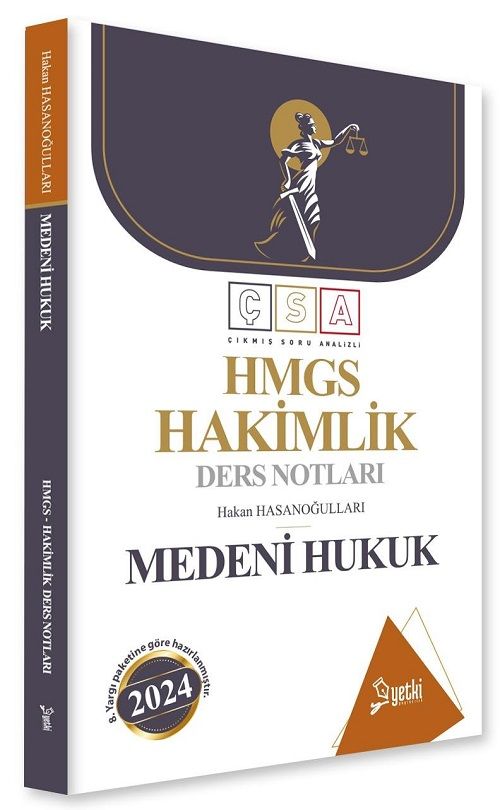 Yetki 2024 HMGS Hakimlik Medeni Hukuk Ders Notları - Hakan Hasanoğulları Yetki Yayıncılık