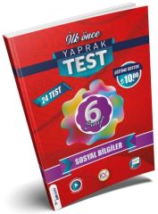 İlk Önce 6. Sınıf Sosyal Bilgiler Yaprak Test İlk Önce Yayınları