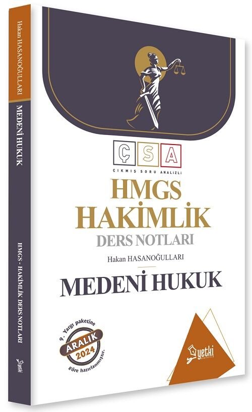 Yetki 2024 HMGS Hakimlik Medeni Hukuk Ders Notları - Hakan Hasanoğulları Yetki Yayıncılık