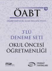 SÜPER FİYAT - Murat ÖABT Okul Öncesi Öğretmenliği 3 Deneme Çözümlü Murat Yayınları