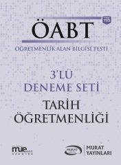 SÜPER FİYAT - Murat ÖABT Tarih Öğretmenliği 3 Deneme Çözümlü Murat Yayınları