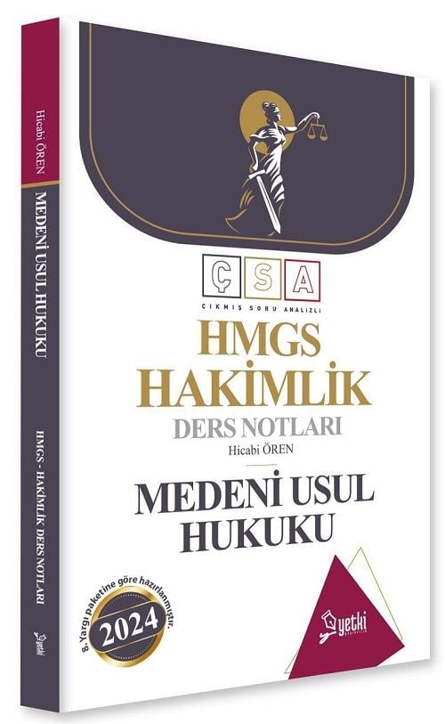 Yetki 2024 HMGS Hakimlik Medeni Usul Hukuku Ders Notları - Hicabi Ören Yetki Yayıncılık