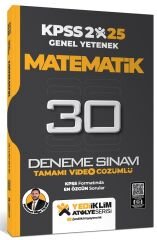 Yediiklim 2025 KPSS Matematik Atölye 30 Deneme Çözümlü - Mehmet Bilge Yıldız Yediiklim Yayınları