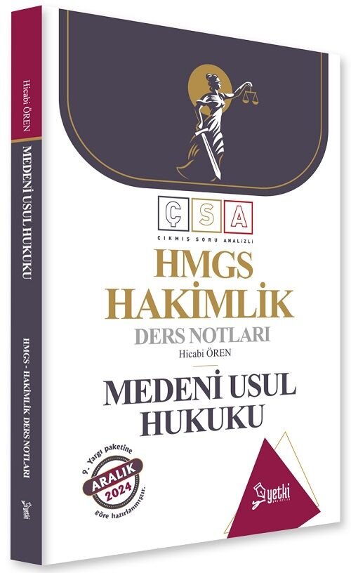 Yetki 2024 HMGS Hakimlik Medeni Usul Hukuku Ders Notları - Hicabi Ören Yetki Yayıncılık