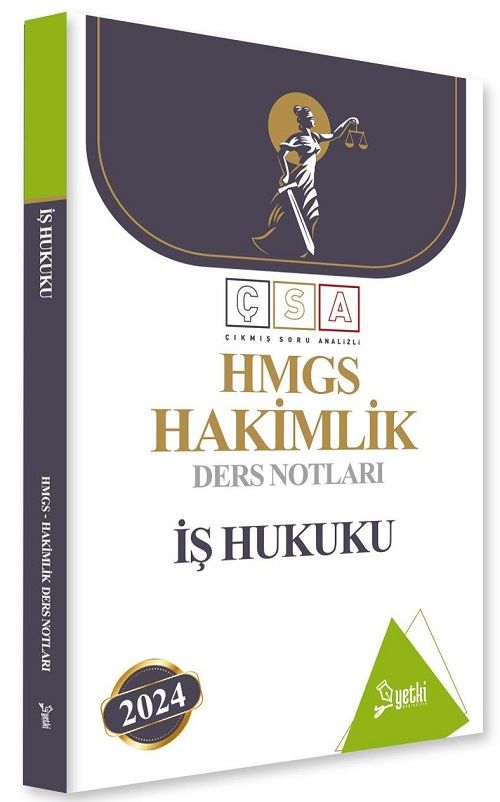 Yetki 2024 HMGS Hakimlik İş Hukuku Ders Notları Yetki Yayıncılık