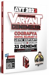 SÜPER FİYAT - Benim Hocam 2022 YKS AYT Coğrafya Varyant 33 Deneme Video Çözümlü - Bayram Meral Benim Hocam Yayınları