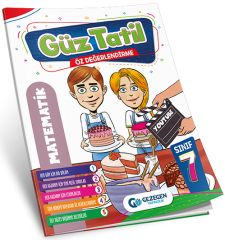 Gezegen 7. Sınıf Matematik Güz Tatil Kitabı Gezegen Yayınları