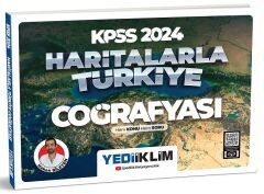 SÜPER FİYAT - Yediiklim 2024 KPSS MEB-AGS Haritalarla Türkiye Coğrafyası - Hakan Bileyen Yediiklim Yayınları