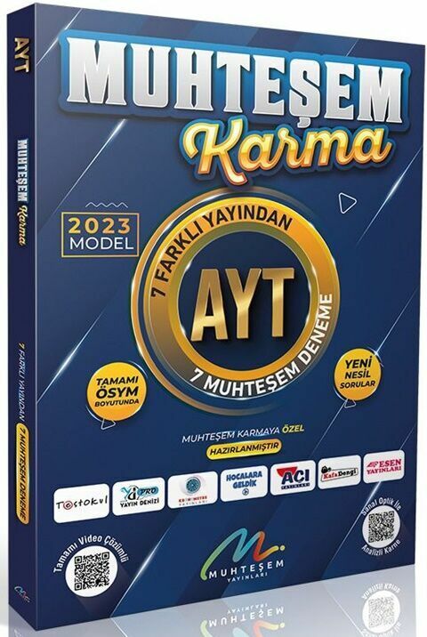 Muhteşem Karma 2023 YKS AYT 7 Farklı Yayın 7 Muhteşem Deneme Muhteşem Yayınları