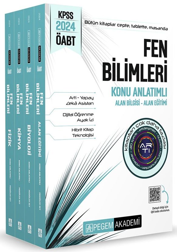 Pegem 2024 ÖABT Fen Bilimleri Konu Anlatımı Modüler Set Pegem Akademi Yayınları