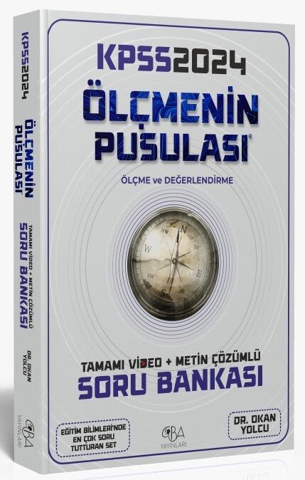 SÜPER FİYAT - CBA Yayınları 2024 KPSS Eğitim Bilimleri Ölçme ve Değerlendirmenin Pusulası Soru Bankası Video Çözümlü CBA Yayınları