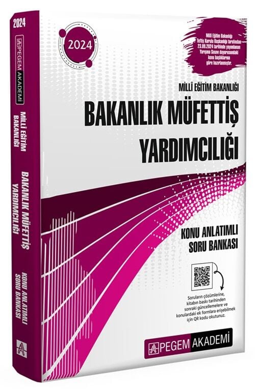 Pegem 2024 MEB Bakanlık Müfettiş Yardımcılığı Konu Anlatımlı Soru Bankası Pegem Akademi Yayınları