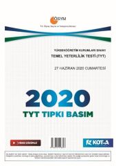 Kota 2020 YKS TYT Tıpkı Basım Çıkmış Sorular Kota Yayınları